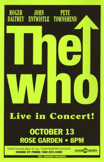 The Who - Portland Oregon Rose Garden - 10/13/96 USA (Promo)