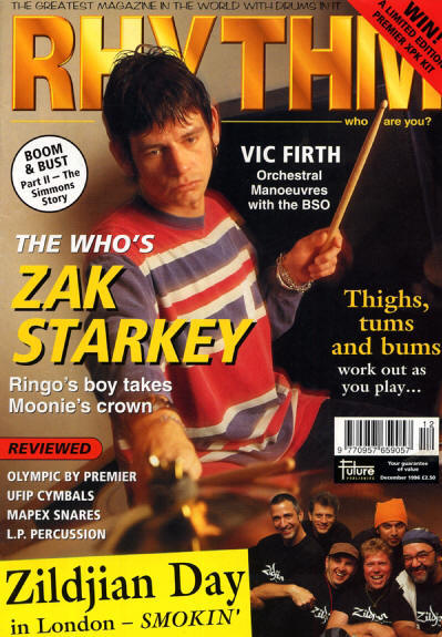 Zak Starkey - UK - Rhythm - December, 1996 