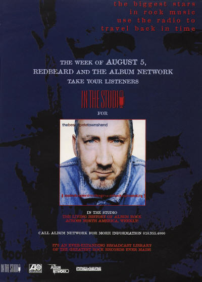Pete Townshend - In The Studio - 1996 USA