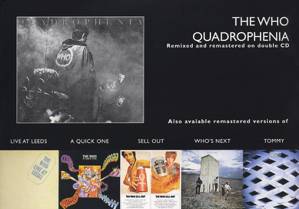 The Who - Quadrophenia - 1996 UK