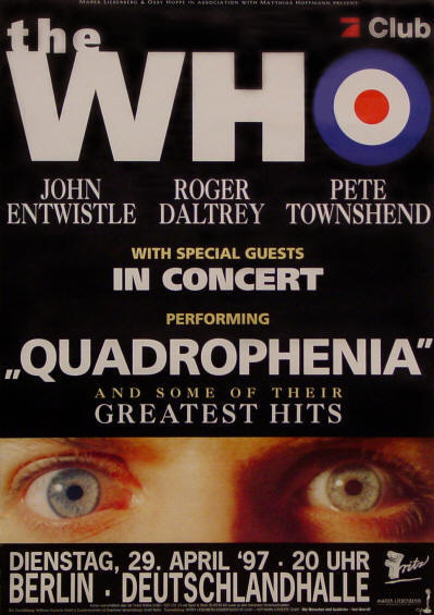 The Who - Quadrophenia Berlin - 1997 Germany (Promo)