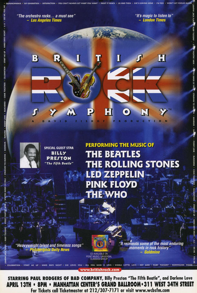 Roger Daltrey - British Rock Symphony - 1998 USA