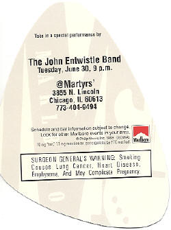 Promo John Entwistle "Pick"