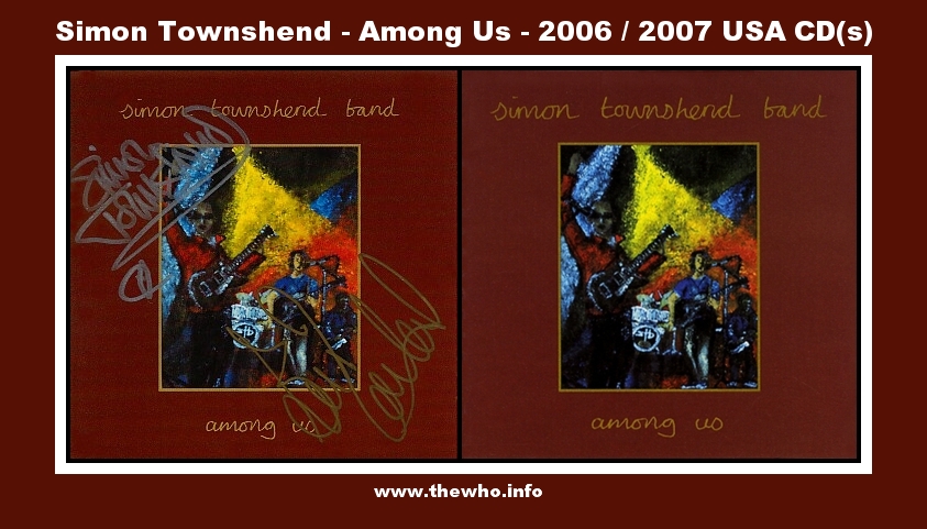 Simon Townshend - Among Us - 1996 / 1997 USA CD