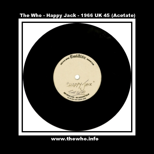 The Who - Happy Jack - 1966 UK 45 (Acetate)