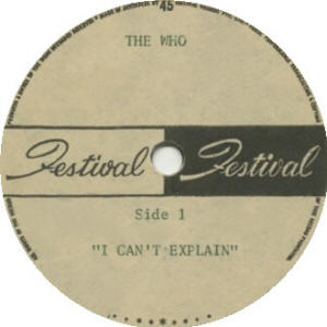 The Who - I Can't Explain / Daddy Rolling Stone - 1965 Australia 45 8" Acetate (Label Face)