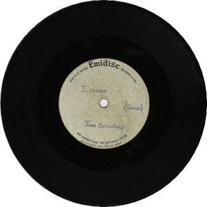 John Entwistle - I Wonder / Who Cares? - 1972 UK 45 (Acetate)