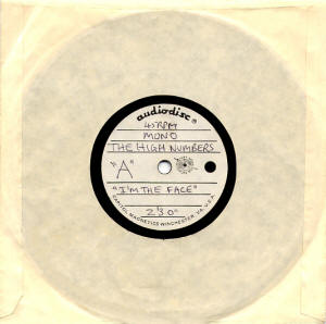 The High Numbers - I'm The Face - 1964 USA 45 (Acetate)