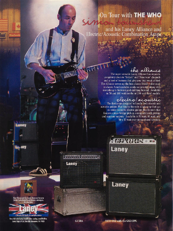 Simon Townshend Laney Ad