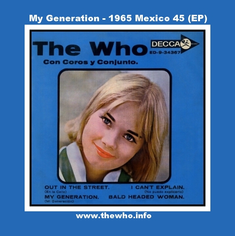 The Who - My Generation - 1965 Mexico 45 (EP)