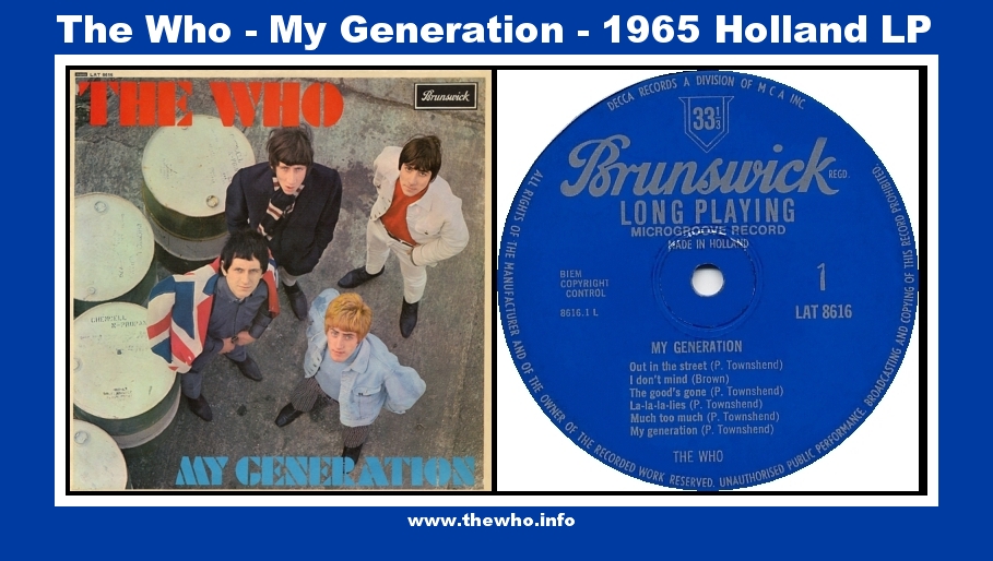 The Who - My Generation - 1965 Holland LP