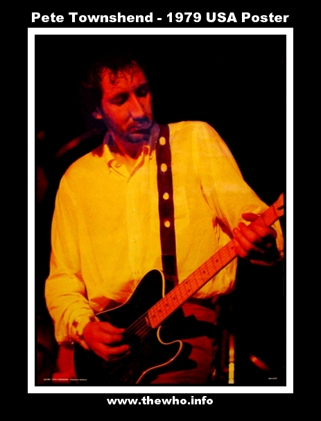 Pete Townshend - 1979 USA Poster
