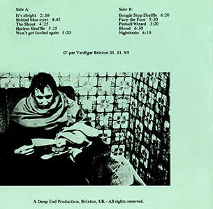 Pete Townshend - O' par Vardigar - LP (Back Cover)