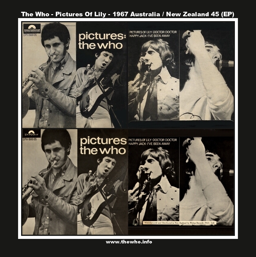 The Who - Pictures (Pictures Of Lily) - 1967 Australia / New Zealand 45 (EP)(s) 