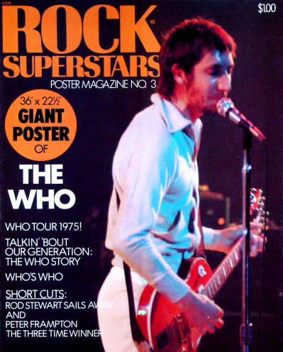 The Who - USA - 1975 Rock Superstars: The Who (Foldout Magazine that turns into Poster)