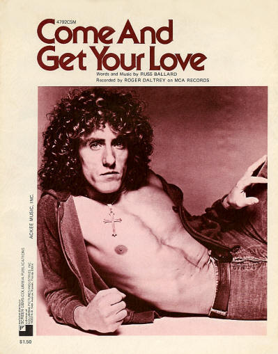 Roger Daltrey - USA - Come And Get Your Love - 1975