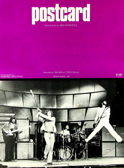 The Who - USA - Postcard - 1974