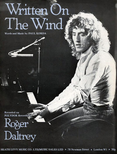 Roger Daltrey - UK - Written On The Wind - 1977