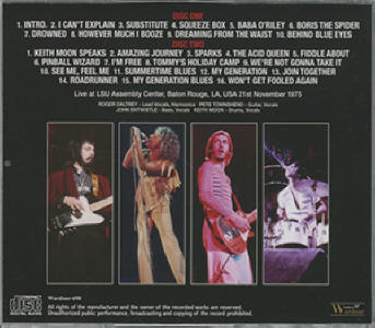 Baton Rouge 1975 (Back Cover)