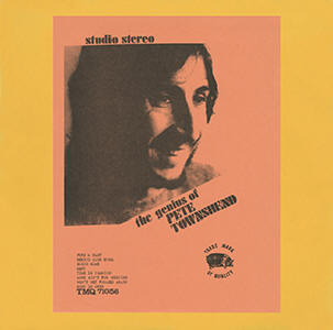 Pete Townshend - The Genius Of Pete Townshend - LP - Salmon Artwork, Orange Vinyl - Back Cover