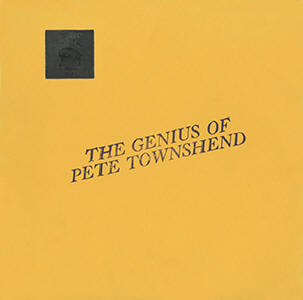 Pete Townshend - The Genius Of Pete Townshend - LP - Salmon Artwork, Orange Vinyl
