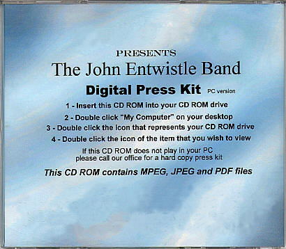 The John Entwistle Band - 2001 USA Digital Press Kit