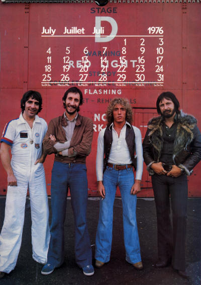 The Who - 1976 Calendar