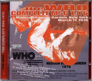 The Who - Complete MSG 1976 - CD