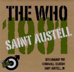 The Who - Cornwall Coliseum  - Saint Austell, UK - 30th January 1981 - CD