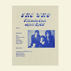 The Who - Fillmore East - April 5, 1968 - LP