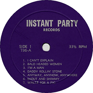 The Who - Instant Party LP (Label)