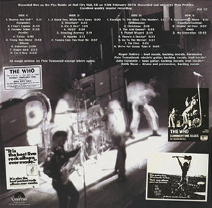 The Who - The Who Live At Hull 1970 - LP (Back Cover)