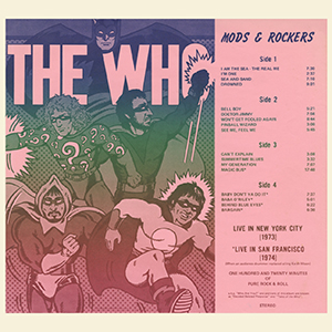 The Who - Mods & Rockers - LP - 12-04-73 (Pink artwork version)