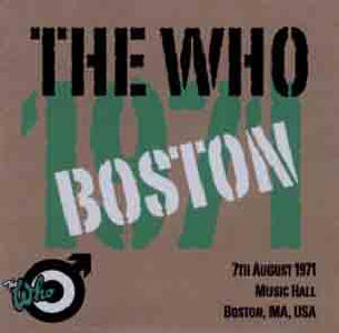 The Who - Music Hall 7th August 1971 - CD