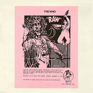 The Who Raw - LP (Red Splash Wax)