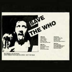 The Who - Save - 03-28-81 - LP