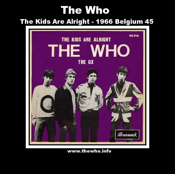 The Who - The Kids Are Alright - 1966 Belgium 45