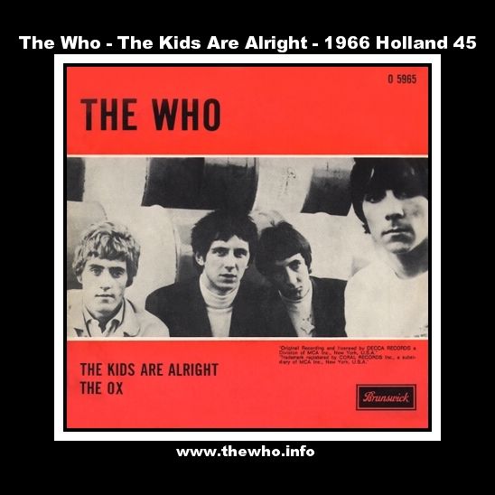 The Who - The Kids Are Alright - 1966 Holland 45
