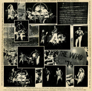 The Who - Who's On First? - LP - 03-21-76 (Back Cover)
